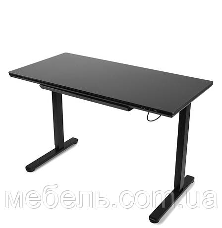 Регульований стіл Barsky StandUp black glass 1200*600 BST-11new, фото 1