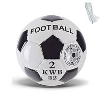 Мяч футбольный Metr №2 маленький Черно-белый