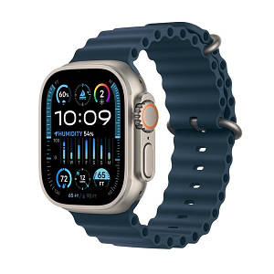 Смарт-годинник Apple Watch Ultra 2 49mm GPS + Cellular Titanium Case with Ocean Blue Band (MREG3) (2023) (Вживаний)