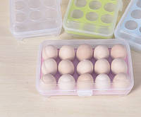Контейнер-органайзер для хранения яиц на 15 ячеек 14406 15х24 см розовый хорошее качество