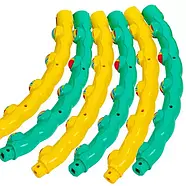 Обруч масажний Хула Хуп Hula Hoop COLOR BALL 6 секцій (вага 1,5 кг), фото 4