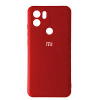 Чехол для Redmi A1 Plus Silicone Case (красный цвет) с микрофиброй
