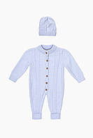 Комбинезон Unisex вязка детский Mini Papi 20044 56 см Голубой (2000989812821) FT, код: 8310640