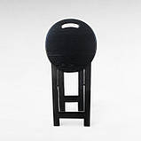 Табурет Кухонний Розкладний Дерев'яний з Натурального Дерева Ясен Кухонна табуретка Чорний 50см, фото 3