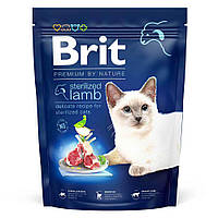 Сухой корм для стерилизованных котов Brit Premium by Nature Cat Sterilized Lamb 300 г (ягненок) l