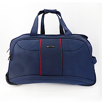 Небольшая дорожная сумка на 3 колесах FLIPPINI небольшая синяя дорожная трехколесная сумка текстильная сумка