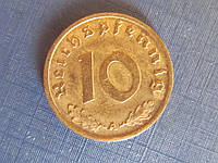 Монета 10 пфеннигов Германия 1937 А Рейх свастика