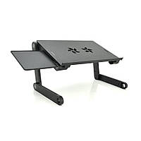 Стол-подставка под ноутбук Aluminium Laptop Table (430*275) 2 USB FAN LV-DN01 Q6 m