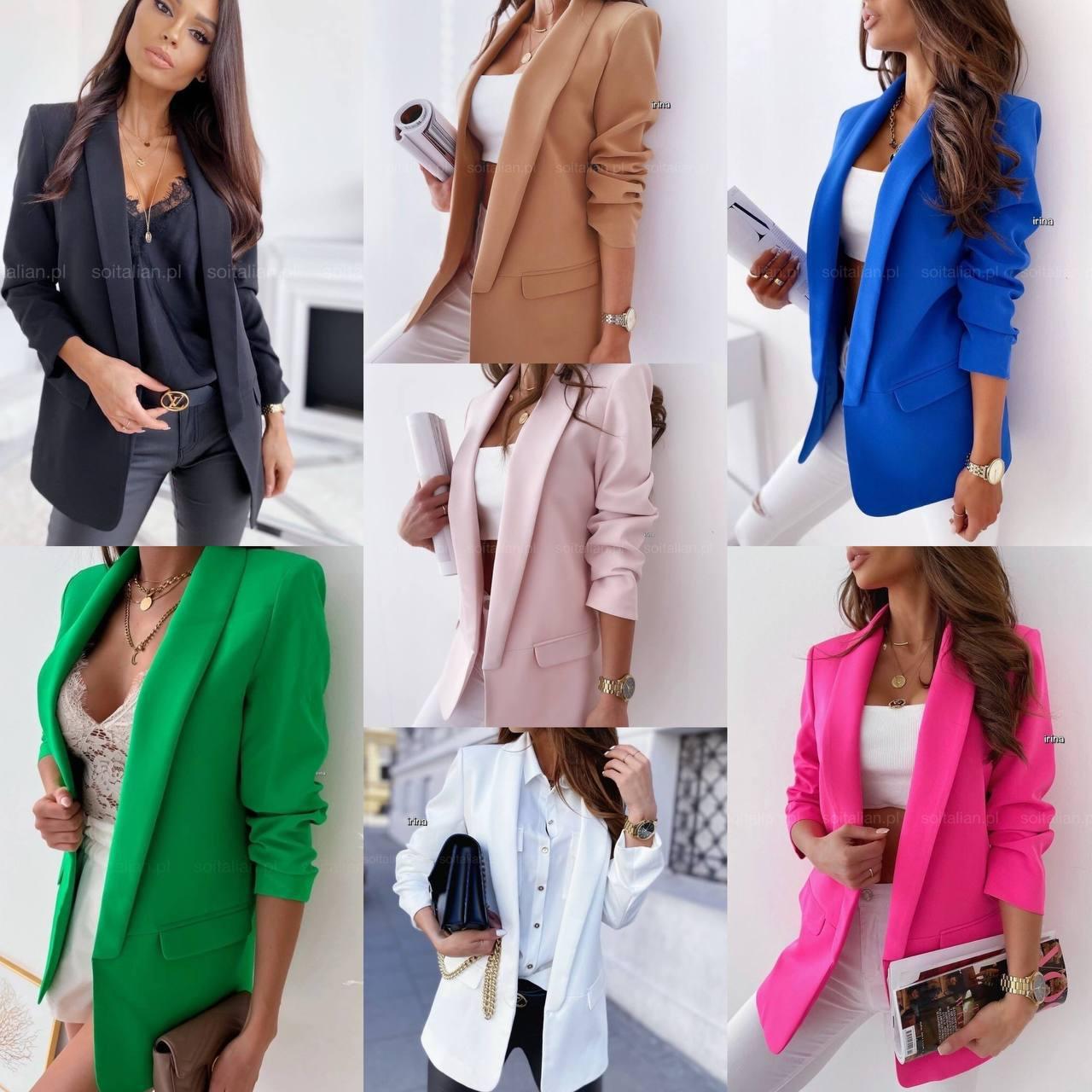 Жіночий піджак однотонний, фото 1