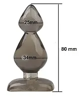 Анальна пробка ялинка гелева 8 см*3,4 см XESE AP02-A