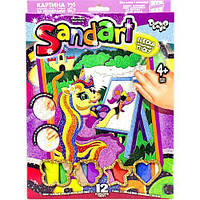 Фреска из цветного песка "Sandart" Пони художник Toys Shop