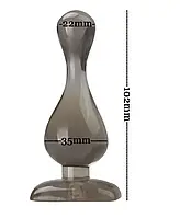 Анальна пробка-плаг гелева 10,5 см*3,5 см XESE AP02-C суперціна!