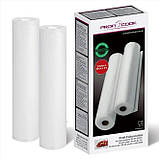Плівка для вакуумного пакувальника 28 х 600 см 2 шт Profi Cook Вакуумні рулони для харчових продуктів, фото 4