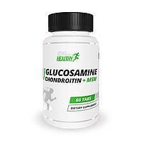 Препарат для суставов и связок Healthy by MST Glucosamine Chondroitin + MSM, 60 таблеток DS