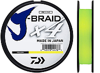 Шнур 135 м Daiwa J-Braid X4E 0,13мм 5,9кг жёлтый