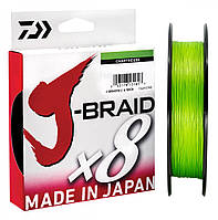 Шнур Daiwa 150 м J-Braid X8 0,18мм 12.0кг салатовый