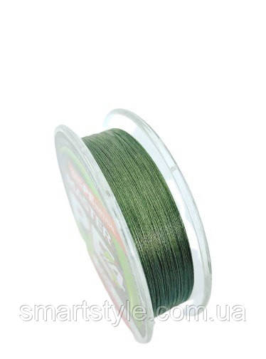 Шнур Select 150 м 0.06 mm 9kg Master PE 4x темно-зелений