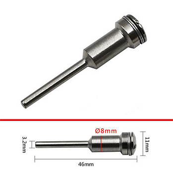 Тримач (хвостовик) алмазних, пиляльних, відрізних дисків - для Dremel / гравера Ø 3,175 mm