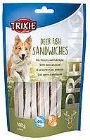 Лакомство для собак Trixie PREMIO Deer Fish Sandwiches, 100 г (оленина) m