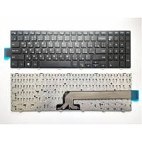 Клавиатура ноутбука Dell Inspiron 15-3000/15-5000 Series черная с черной рамкой UA A43874 d