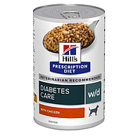 Hill's (Хиллс) Wet PD Canine w/d Diabetes Care корм-диета с курицей для собак при сахарном диабете - 370 г