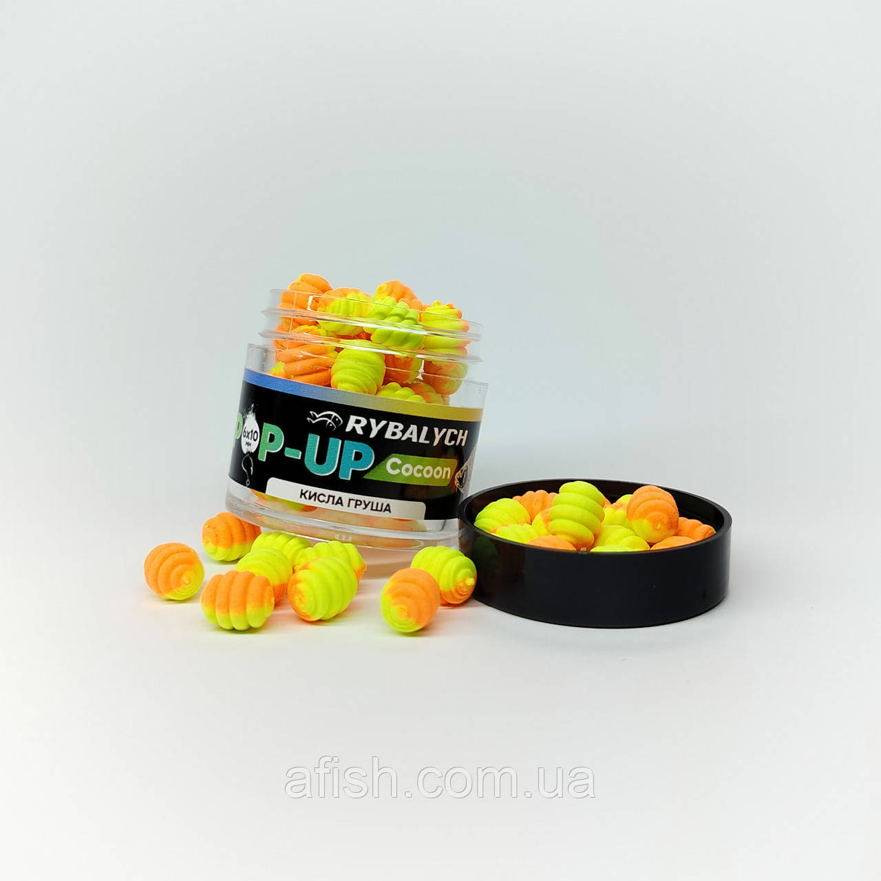 БОЙЛЫ POP-UP COCOON RYBALYCH КИСЛАЯ ГРУША 5*8ММ 50ШТ кокон