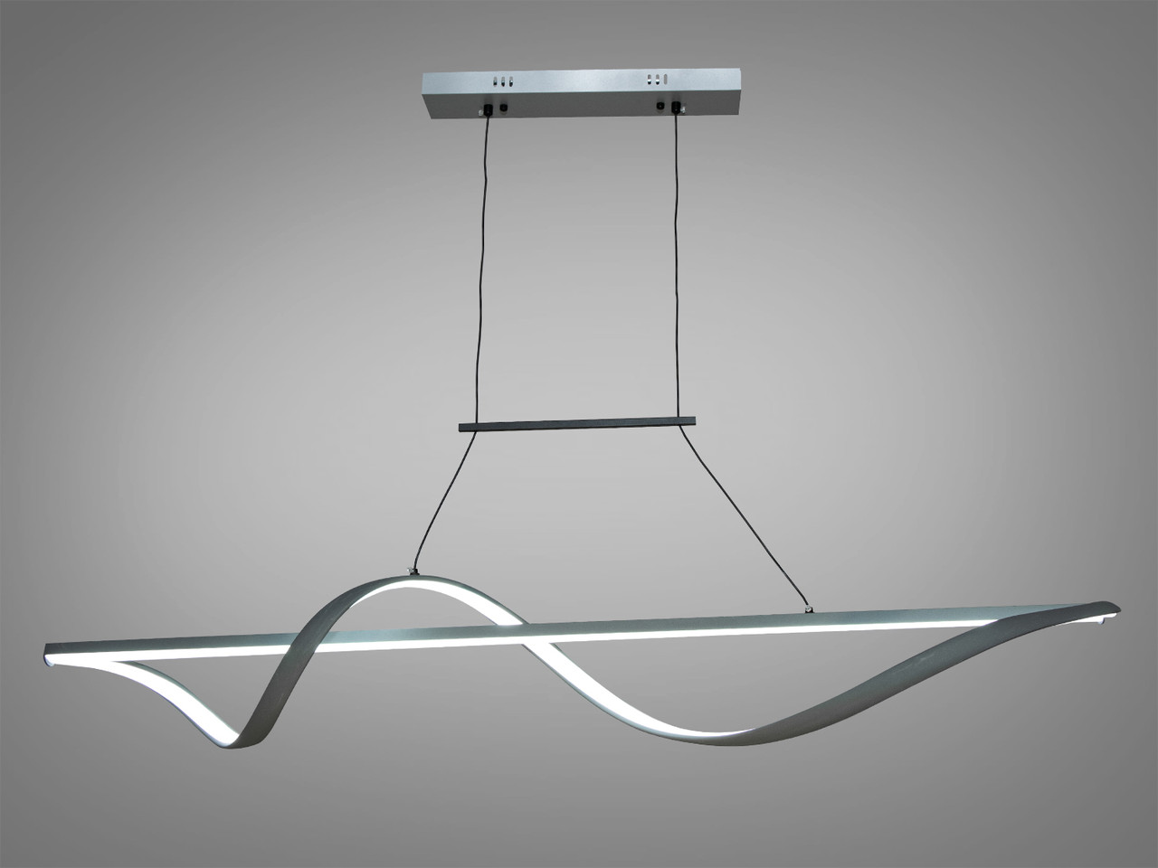 Стильна підвісна LED-люстра 50 Вт Diasha 2362-120GR, фото 1