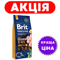 Brit Premium Adult M Chicken 3 кг / Брит Премиум Эдалт М Курица 3 кг - корм для собак