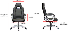 Крісло ігрове Barsky Sportdrive Game Black SD-15, фото 6