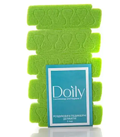Розділювачі педикюрні делікатні Doily (5 пар/пач ціна за 1 шт) лайм