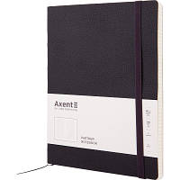 Книга записная Axent Partner Soft L 190х250 мм в гибкой обложке 96 листов в клетк 8615-01-A e