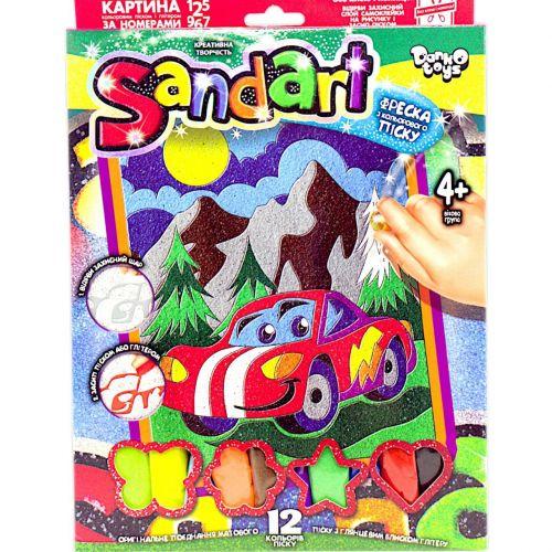Фреска з кольорового піску "Sandart" Авто Toys Shop