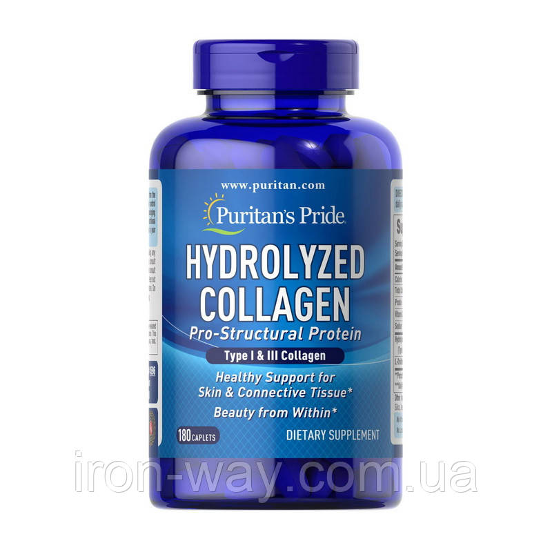 Puritan's Pride Hydrolyzed Collagen 1000 mg (180 caplets)