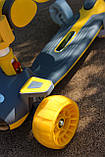 Самокат 5в1 J Skyper з додат. колесами та захисним бампером, жовтий 06118, фото 9