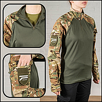 Армейская тактическая рубашка убакс мультикам, тактические боевые рубашки УБАКС UBACS, мужские рубахи