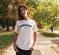 Новинка! Женская футболка с патриотическим принтом "Mykolaiv Ukraine 1789" белая r_330