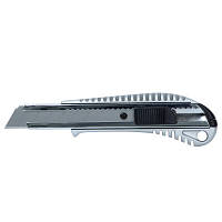 Нож монтажный Sigma металлический корпус, лезвие 18мм, автоматический замок 8211021 b
