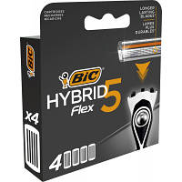 Сменные кассеты Bic Flex 5 Hybrid 4 шт. 3086123644885 e