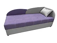 Диван-кровать одноместный Волна (стандарт) фиолетовый с серым