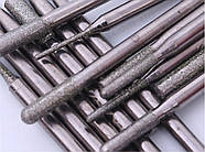 Набір алмазних насадок - 30 шт (фрези, шарошки) для Dremel / гравера - Ø3.17 mm - у коробці - P120, фото 8