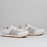 Кросівки жіночі на літо сітка світло-сірі, фото 5