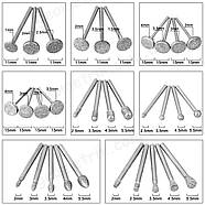 Набір алмазних насадок - 50 шт (фрези, шарошки) для Dremel / гравера - Ø3.17 mm - 120 Grit, фото 5