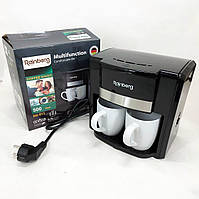 Маленькая кофеварка Rainberg RB-613, Маленькая кофемашина для дома, Капельная кофеварка YZ-530 для дома