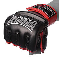 Перчатки для MMA и единоборств спортивные PowerPlay 3058 Черно-Красные S r_899