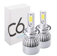 Светодиодные автомобильные лампы, комплект C6 LED Headlight H4