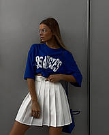 Женский стильный юбка тенниска с потаенными шортиками на высокой посадке размер XS-S, S-M , M-L  ткань тиар