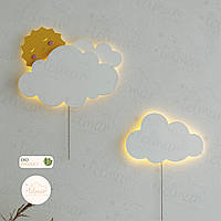 Детский ночник облако Облако с солнцем Облако с солнцем Облака Светильник в детскую