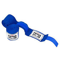 Бинты для бокса спортивные эластичные Power System PS-3404 Blue (4 м) r_305