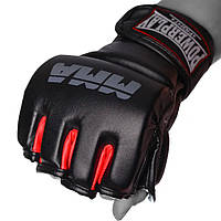 Перчатки MMA для единоборств спортивные PowerPlay 3053 Черно-Красные L/XL r_740