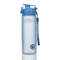 Бутылка для воды спортивная , бутылочка для спорта CASNO 650 мл KXN-1157 Голубая r_277